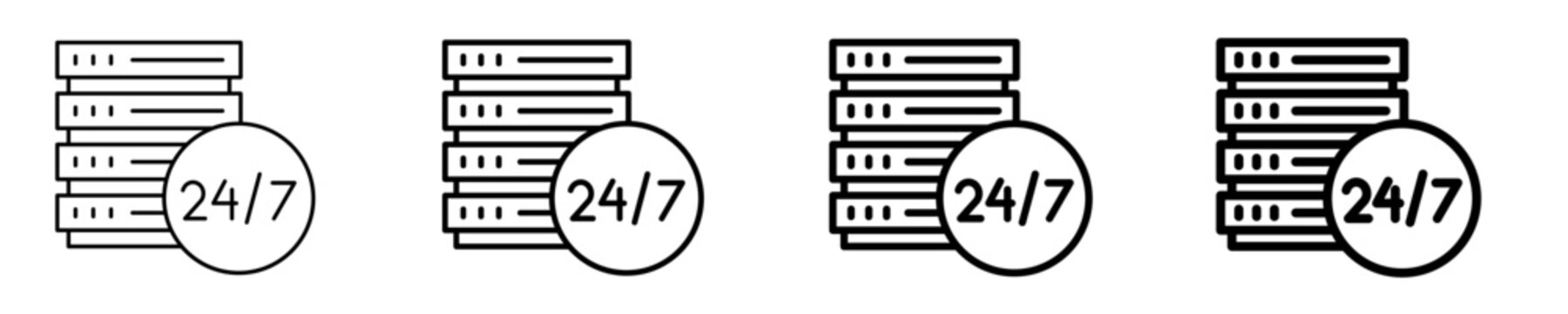 Availability  Icon Set Different Style Collection