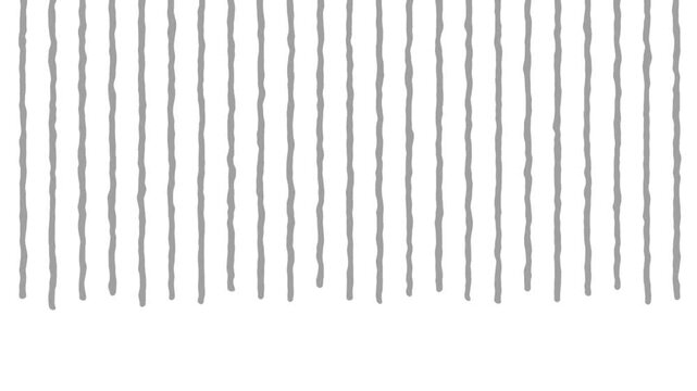 ネガティブな感情のグレーの効果線（白背景）