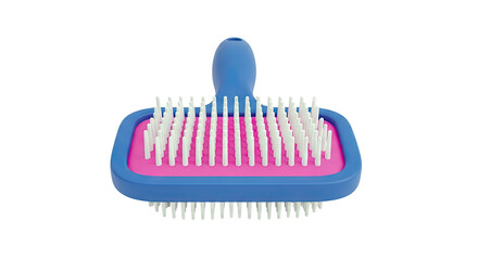 Blue and Pink Pet Grooming Slicker Brush