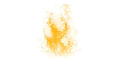 Vibrant yellow glowing fire flames on black background abstract heat energy burning orange light effect motion smoke art