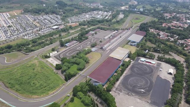 aerial view of circuit sentul bogor indonesia