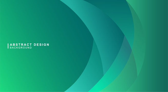 曲線で組み合わせた緑色の抽象的な背景素材