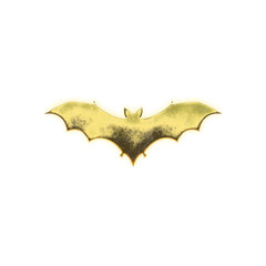 Fototapeta premium Shining golden Bat, alpha channel