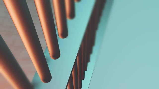 Camera Pans Along Jail or Prison Bars