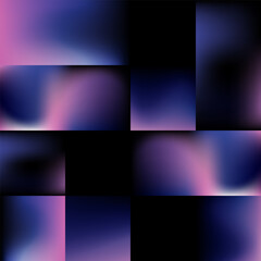 Fototapeta premium Abstract dark gradient grid background with deep blue and purple tones, minimalist geometric pattern for modern digital wallpaper and sleek futuristic UI design