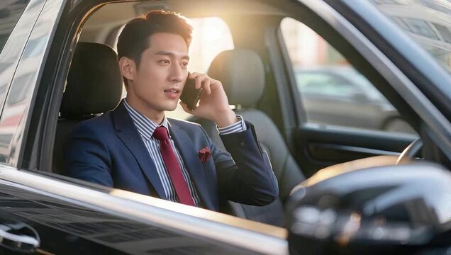 businessman talking on the phone