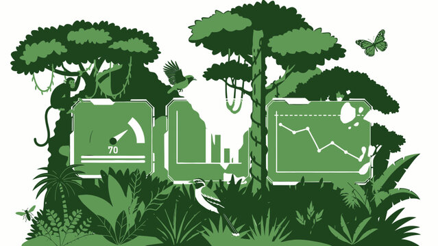Green Energy Technology in Nature vector