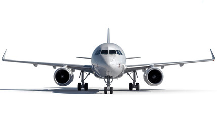 Fototapeta premium airplane on the white background