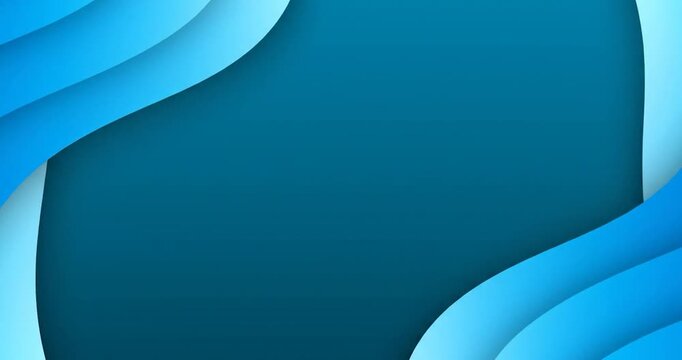 Abstract blue background with modern curved shapes and gradient layers