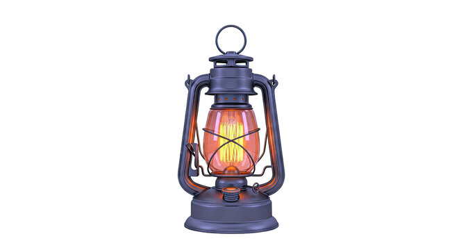 Antique Lantern with Edison Bulb