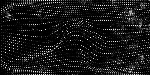 Black white metal mesh seamless pattern. monochrome perforated grid. seamless white circles pattern. metal net texture background © sultan