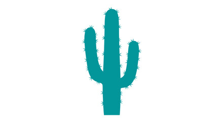 Fototapeta premium Green Cactus Plant Icon Illustration.