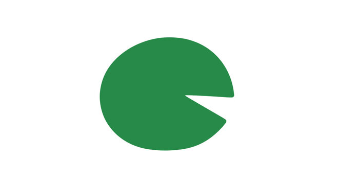 Green Pacman Logo Icon Design Element.