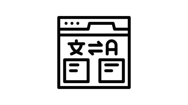 translator animated icon