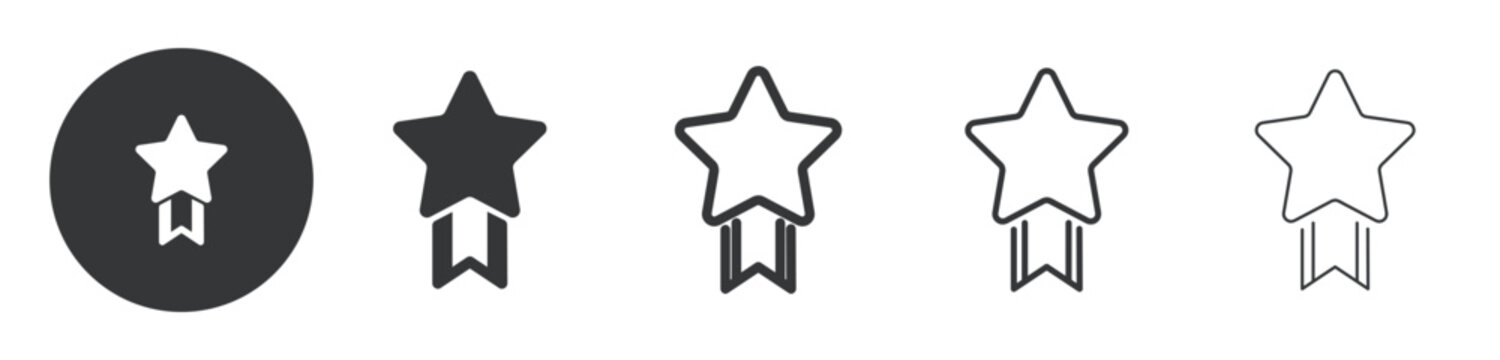 Best quality star rating thin line and solid icon. Multi series icon. Web minimal icon