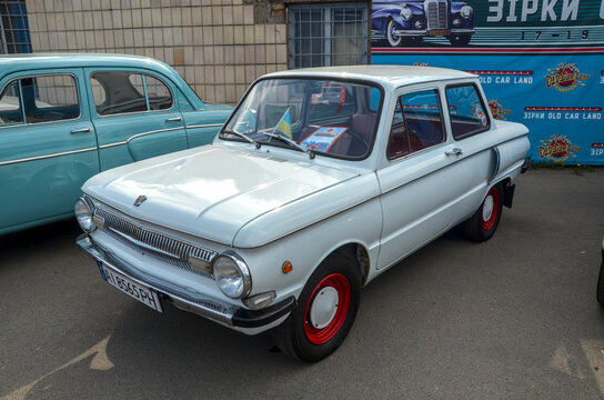 ZAZ-968 was the Soviet Unions iconic peoples car, characterized by its rear engine layout and air cooled V4, it was designed for rugged reliability on rural unpaved roads