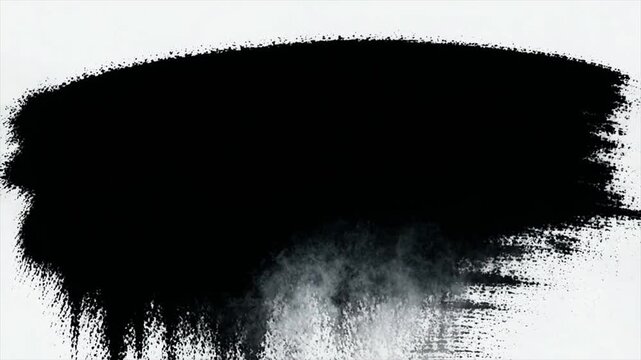 左から右へダイナミックに流れる濃墨の帯の背景動画