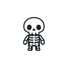 Cute Skeleton Logo