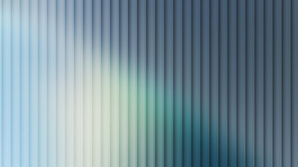 Obraz premium Mist grey reeded glass texture with soft teal light diffusion. Great for minimalist artistic designs and clean digital media surfaces.