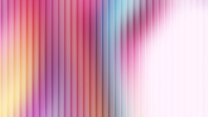 Fototapeta premium Pastel rainbow reeded glass texture with soft vibrant light streaks. Perfect for premium tech branding and luxury web interface design.