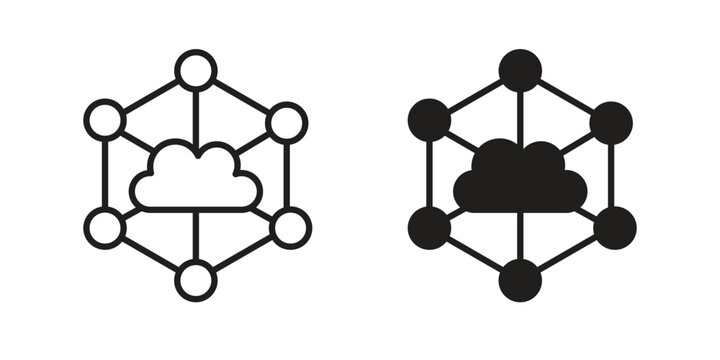 edge computing icon. modern vector symbols set