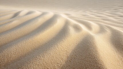 Soft and Smooth Sand Dune Texture Creating Gentle Waves Under the Sunlight in a Desert Landscape