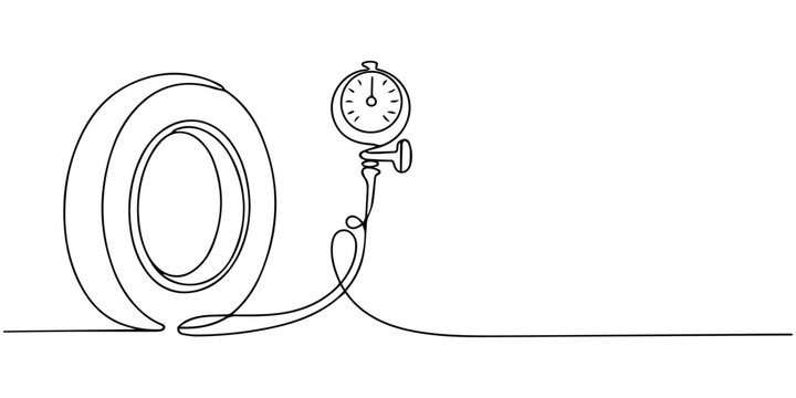Hand drawn number 0 with cable headphones and computer technology connection vector illustration design