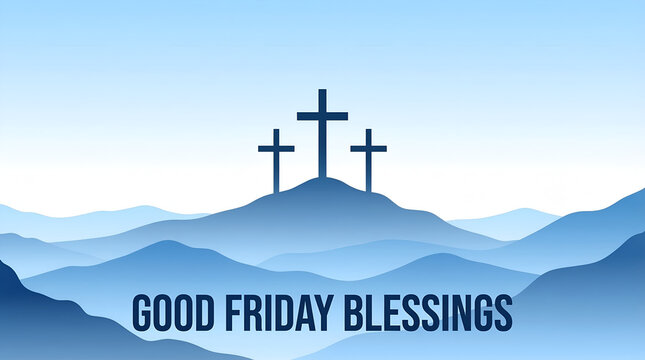 good friday religious background for spiritual faith and belief vecor