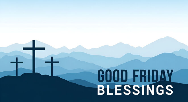 good friday religious background for spiritual faith and belief vecor