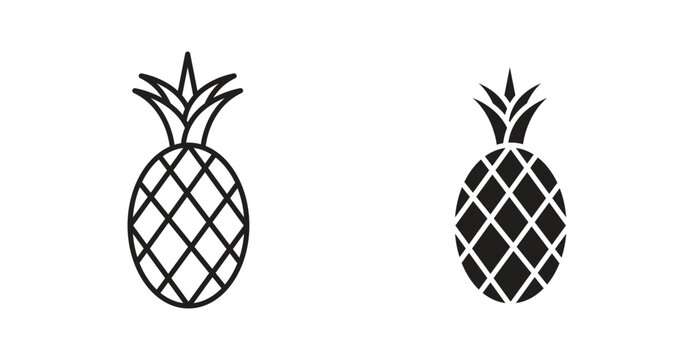 Pineapple icon. web vector design