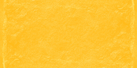 vibrant yellow textured paper background with weathered edges and rough fiber grain for artistic design backdrop