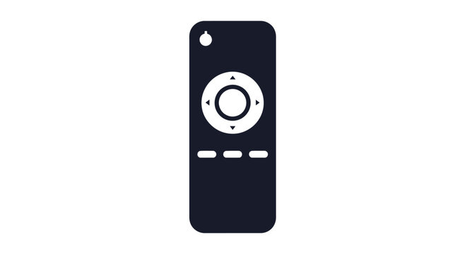 Black Apple Remote Control Device.