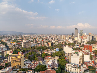 Obraz premium Mexico City downtown skyline at sunset