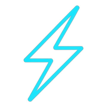 Lightning Bolt Outline Line Icon