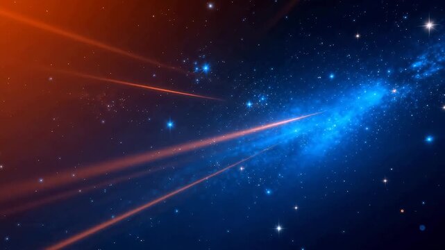 Cosmic scene with stars and nebula