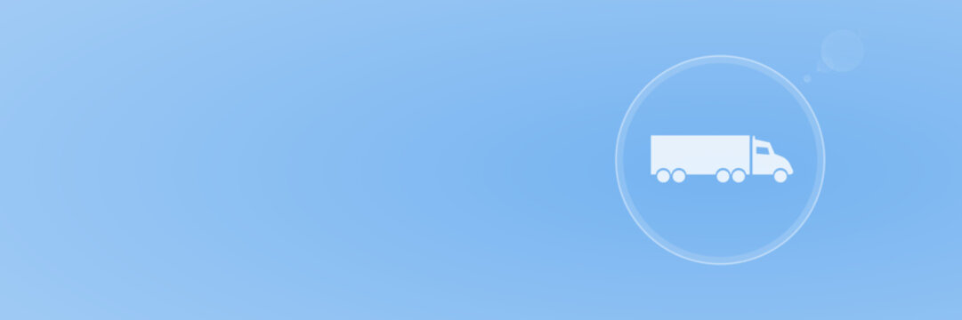 Header Vektor LKW Transport Logistik blau mit copy space svg unter 60 kB
