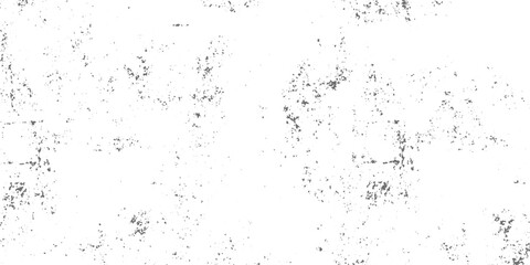 Obraz premium Grunge dust scattered black dirt speckles and stains on white background, distressed vintage paper effect, minimal monochrome grunge overlay, high contrast, realistic grain texture.