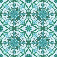 Fototapeta premium Seamless pattern with flowers 