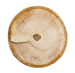 Fototapeta premium A piece of wood with a hole in the center