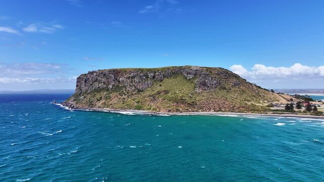 Spectacular aerial footage of The Nut Stanley Tasmania Australia