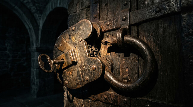 old door lock
