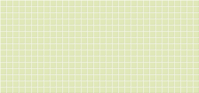 Green tile bathroom wall, ceramic grid floor in kitchen or bathroom, pastel tiled square mosaic, realistic shelf bath bg for woman, fashion or cosmetic presentation. Vector illustration.
