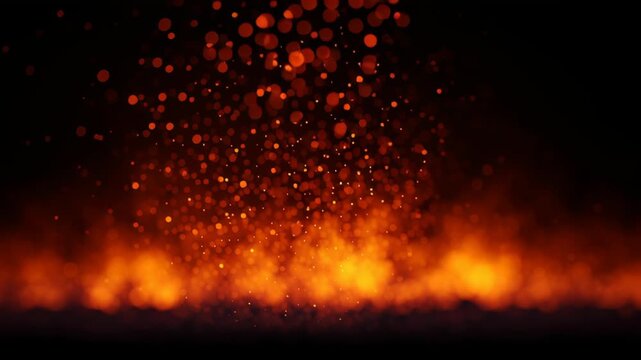 Glow ember spark flames fire burning burnt burn coal smoke ash fog balefire hot red black background burning campfire glow sparkle magic particle overlay frame border heat isolated realistic grill