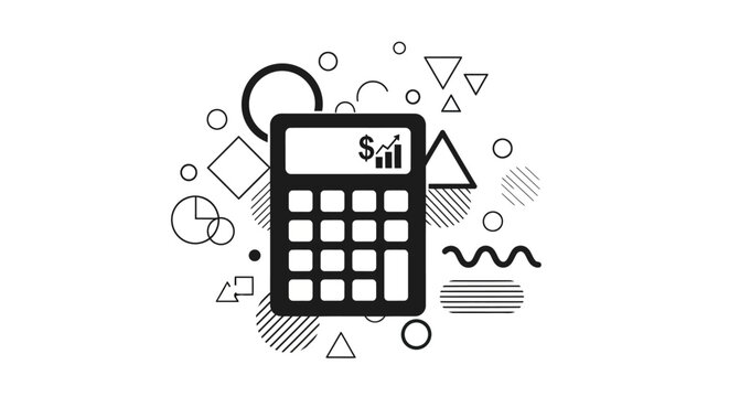 Calculator with dollar sign display.