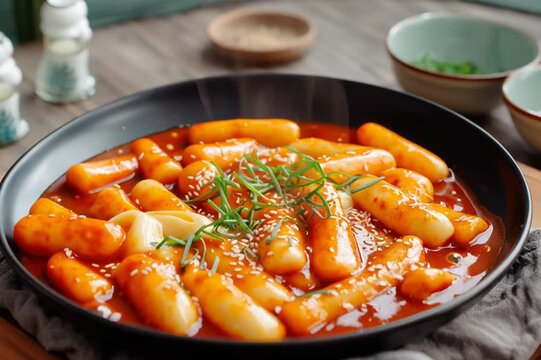 tteokbokki with cheese
