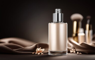 Naklejka premium Serene Beauty Sanctuary Essence in Dark Velvet Surroundings