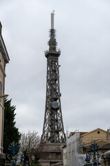 Obraz premium Telecommunications tower on Fourviere Hill in Lyon, France
