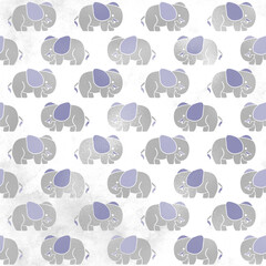 Obraz premium Cute Baby Elephant Pattern