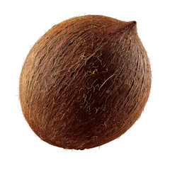 Isolated Coconut, Brown Shell for Food or Beverage Category