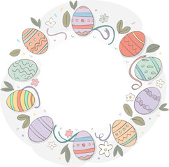 Obraz premium Easter Egg Celebration Illusration